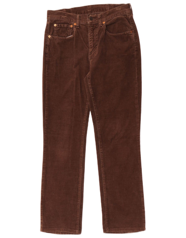 Levi's Mens Slim Corduroy Trousers W28 L29 Brown