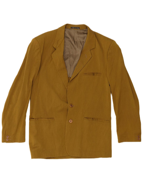 Renato Barbano Chaqueta tipo blazer de 2 botones para hombre IT 50 Large Khaki