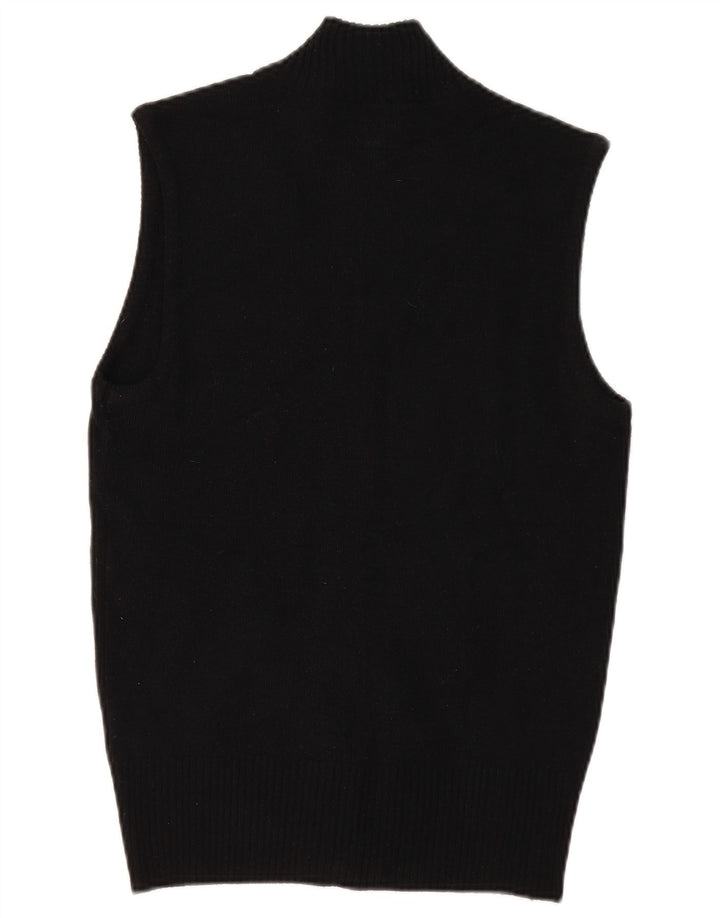 Energie Suéter Cárdigan Sin Mangas para Mujer Reino Unido 12 Medio Negro Acrílico