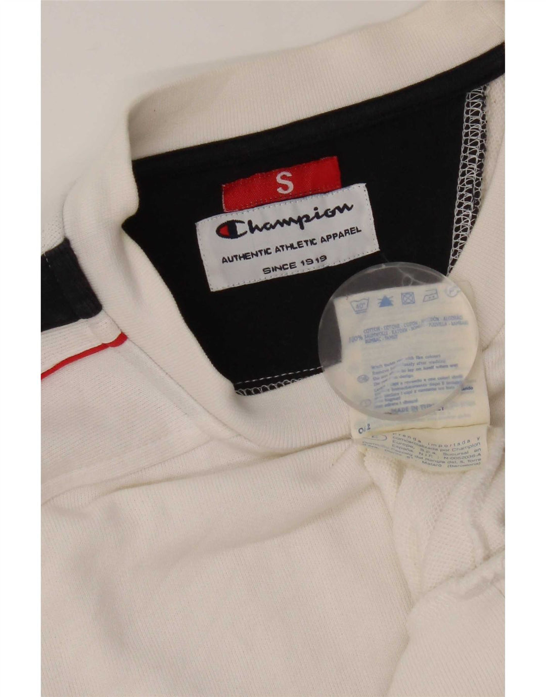 Champion Sudadera Estampada Con Estampado De Algodón Blanco Color Block Pequeño Hombre