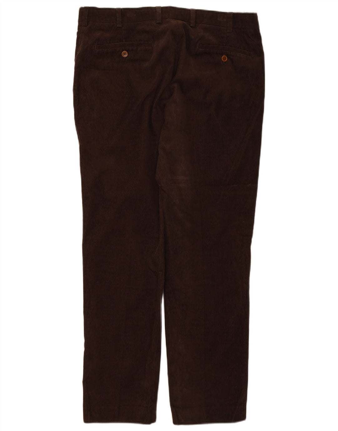 BROOKS BROTHERS Pantalón de traje recto para hombre W35 L30 Algodón marrón