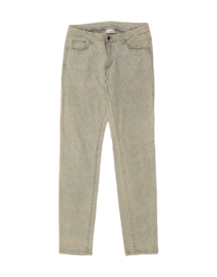 ELLESSE Womens Slim Jeans W31 L31  Blue Paisley Vintage Ellesse and Second-Hand Ellesse from Messina Hembry 