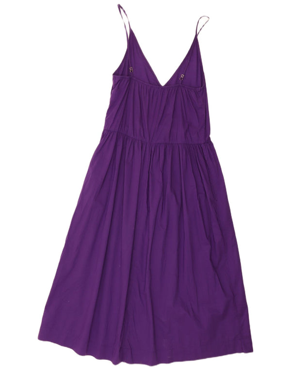 Benetton Womens Sundress UK 6 XS Purple Cotton