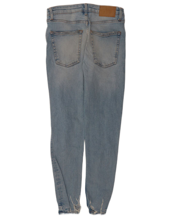Zara Jeans ajustados desgastados para hombre EU 38 Small W30 L28 Algodón azul