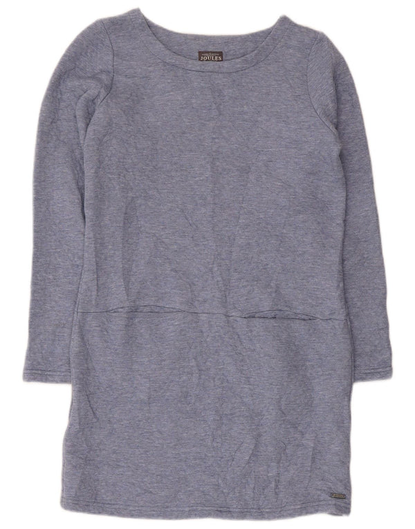 Joules Vestido recto de manga larga para mujer UK 8 Small Poliéster azul