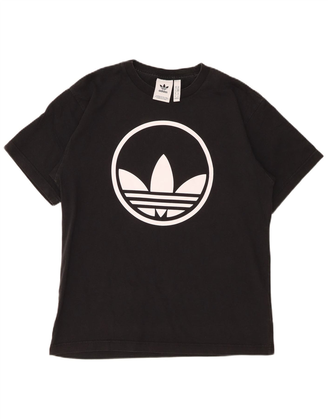 Adidas - Camiseta gráfica para hombre, talla mediana, algodón negro