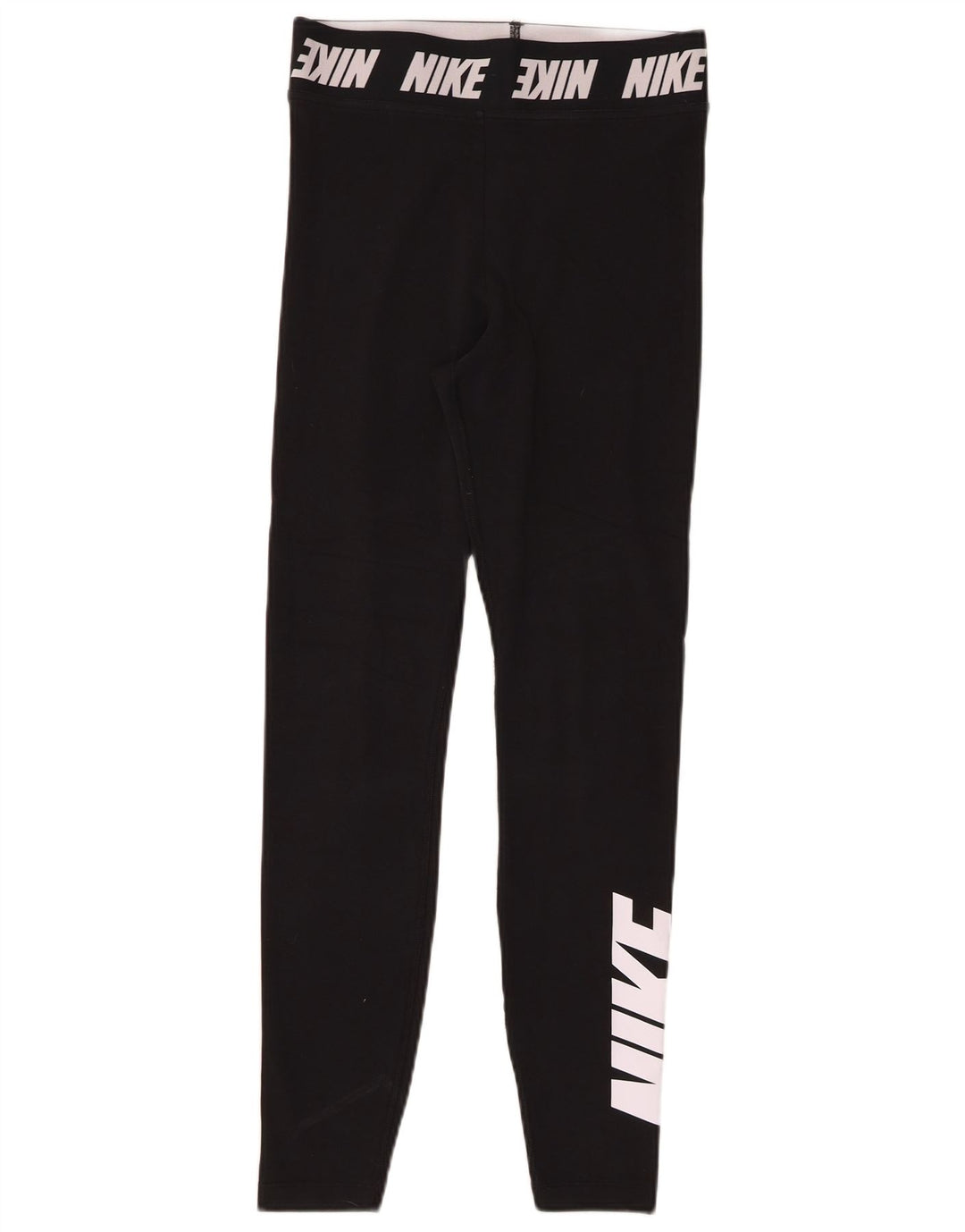 NIKE Leggings gráficos para mujer UK 8 Small Algodón negro