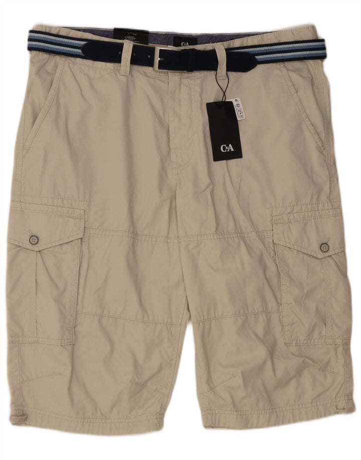 C&A Pantalones cortos cargo de ajuste regular para hombre W38 XL Algodón gris