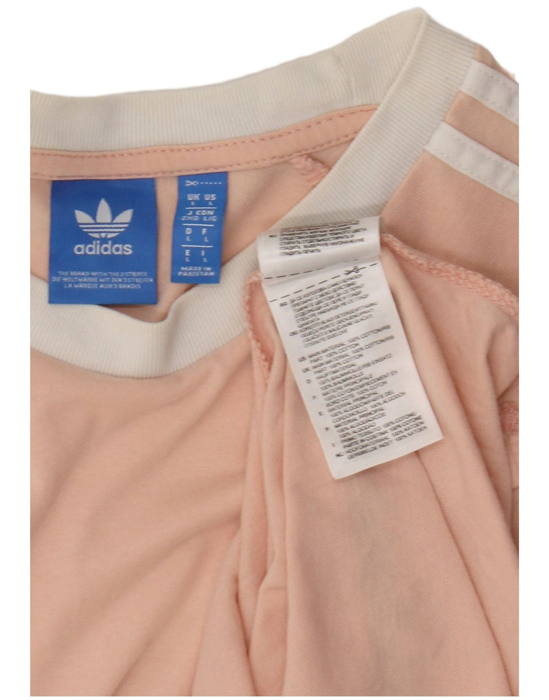 Adidas - Camiseta para hombre, talla grande, algodón rosa