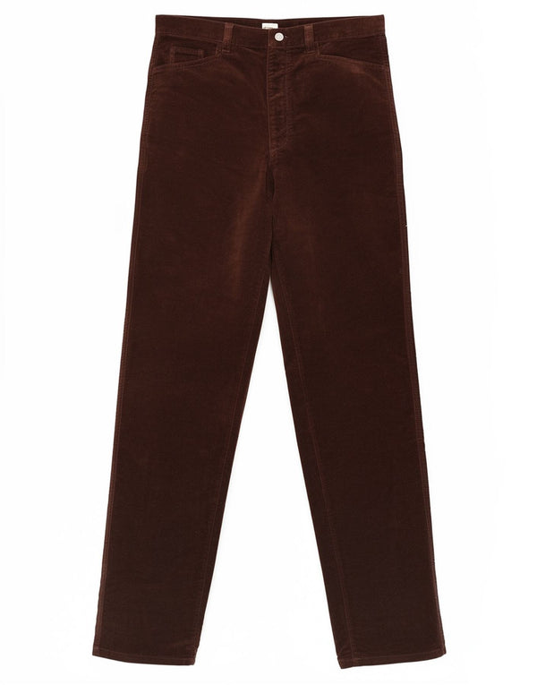 Pantalones Casuales Rectos Calvin Klein Mujer W26 L32 Marrón