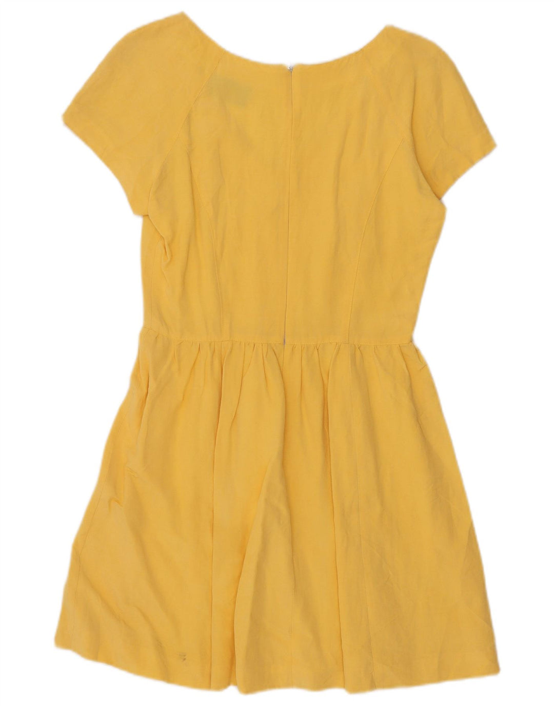 Roccobarocco Vestido acampanado para mujer UK 40 Pequeño Amarillo