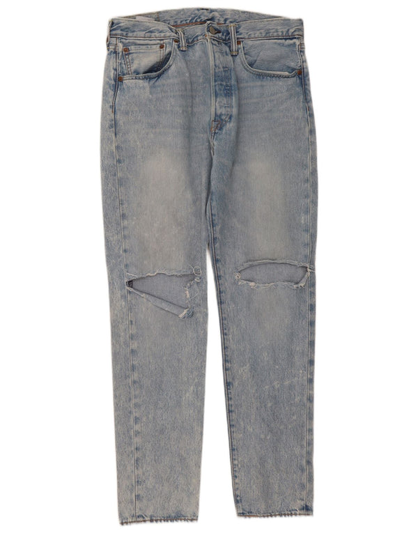 Levi's Jeans rectos desgastados 501 CT para hombre W32 L32 Algodón azul