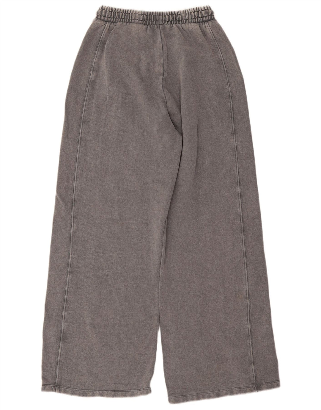 Zara Mujer Pantalones De Chándal De Pernera Ancha UK 42 Gris Medio