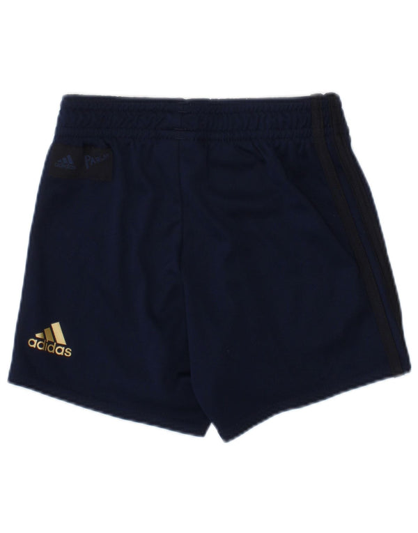 ADIDAS Pantalones cortos deportivos Manchester United para bebés de 12 a 18 meses, azul marino
