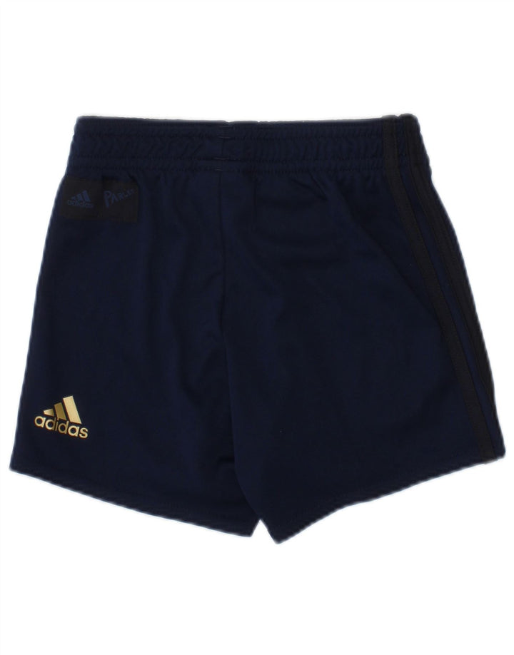 ADIDAS Pantalones cortos deportivos Manchester United para bebés de 12 a 18 meses, azul marino