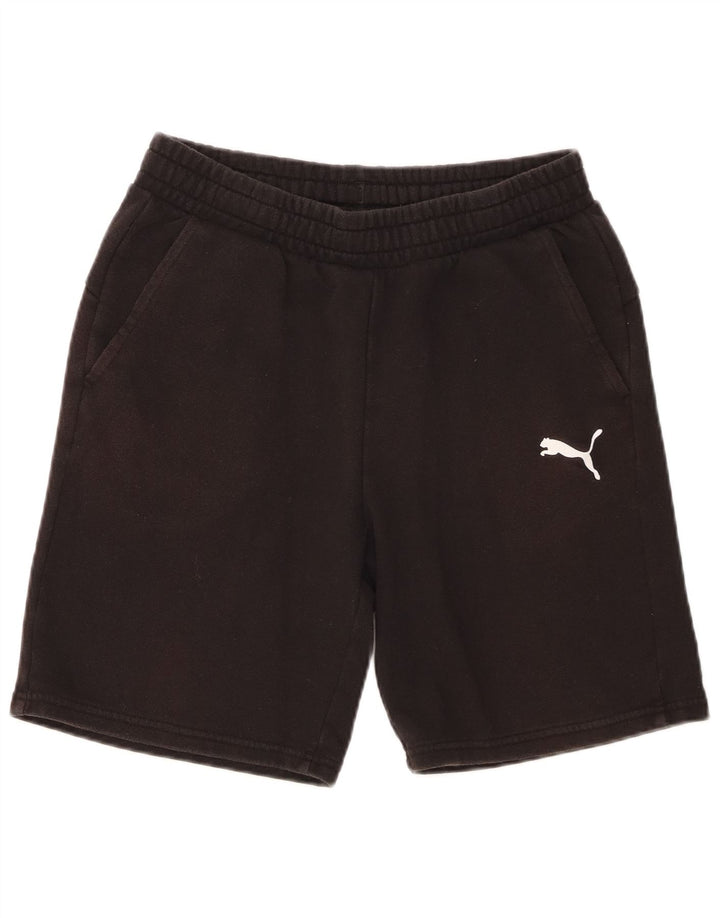 Pantalones cortos deportivos Puma para hombre de algodón negro mediano