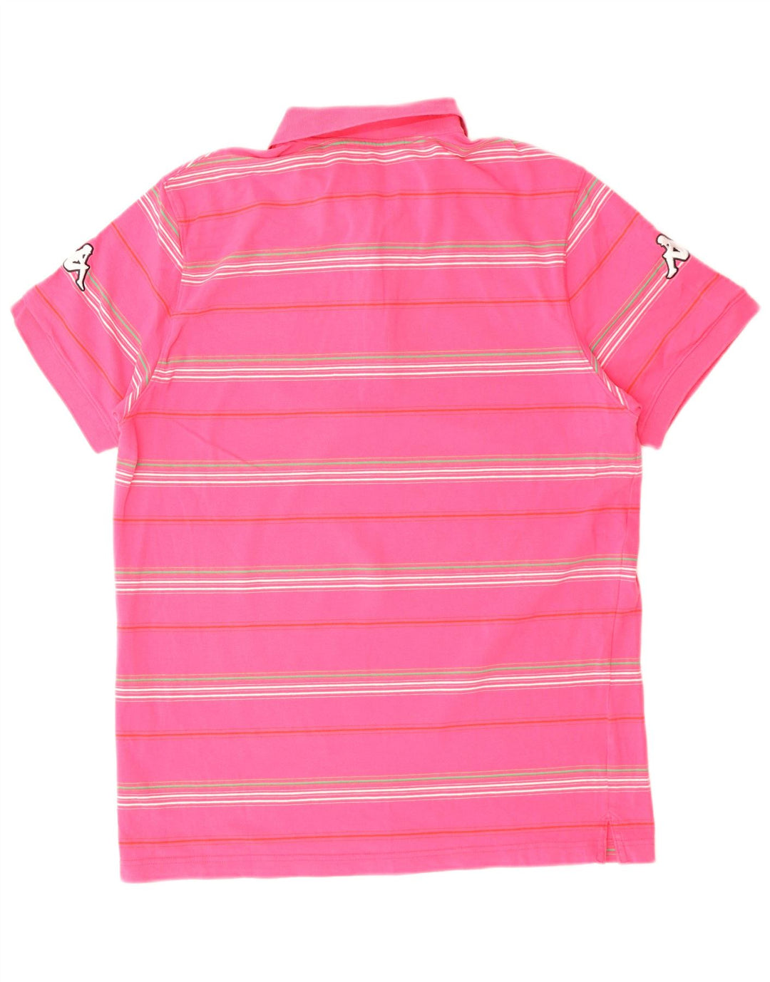 KAPPA Polo gráfico Italia para hombre 2XL Algodón a rayas rosa