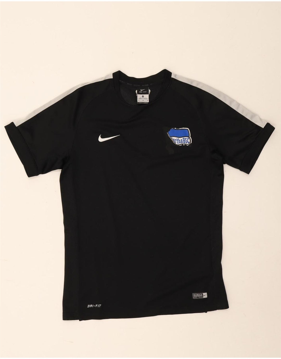 Camiseta Nike Dri Fit Graphic para hombre, poliéster color block, mediano, negro