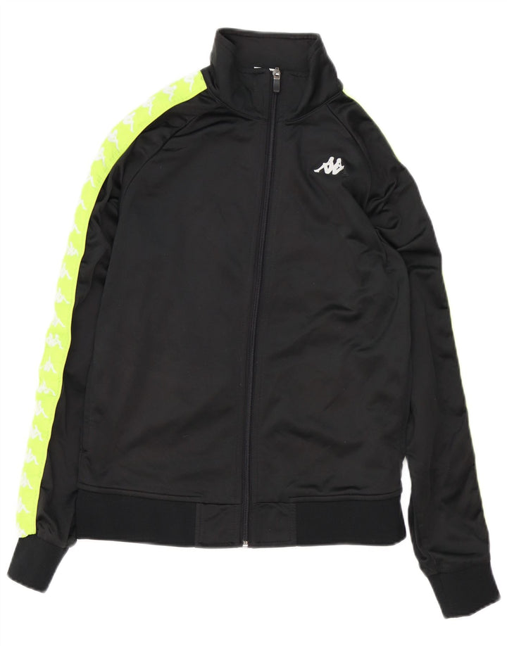 KAPPA Chándal completo con gráfico para niños 15-16 años Poliéster color block negro