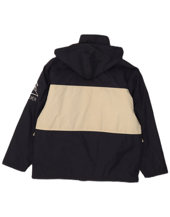 Quiksilver Chubasquero gráfico para niños 13-14 años Azul marino Colorblock