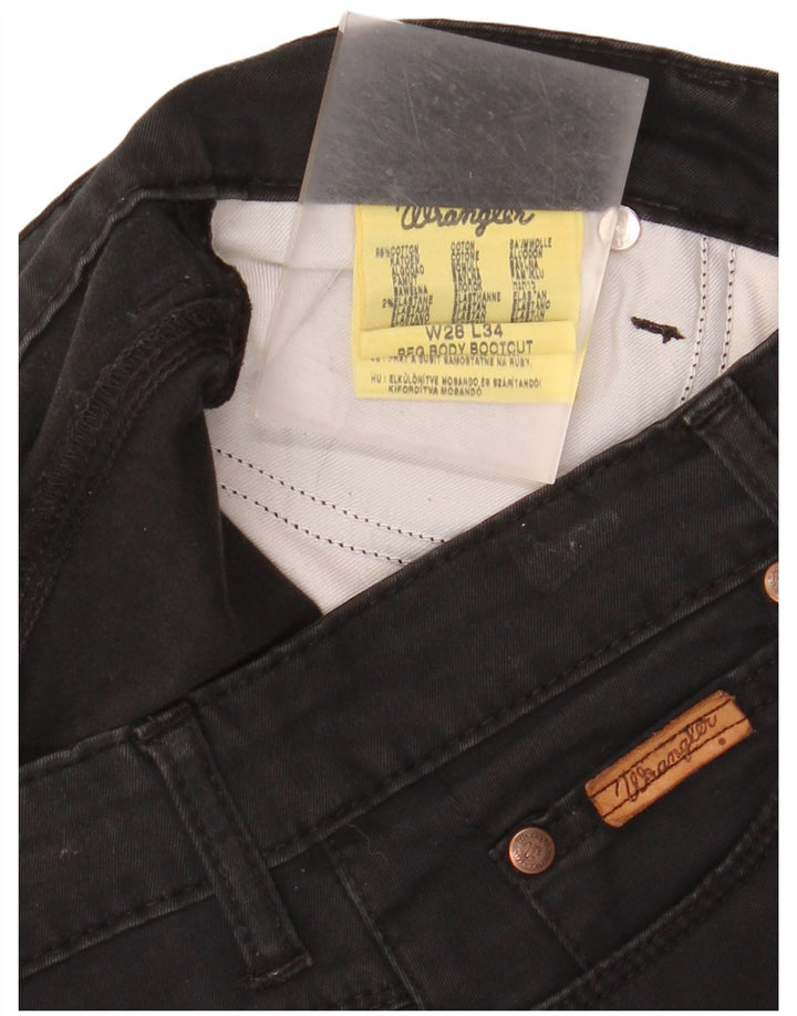 WRANGLER Vaqueros Bootcut para Mujer W28 L30 Algodón Negro