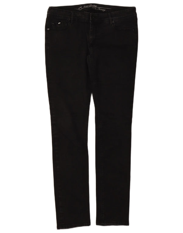 Gas Womens Slim Jeans W34 L32 Black
