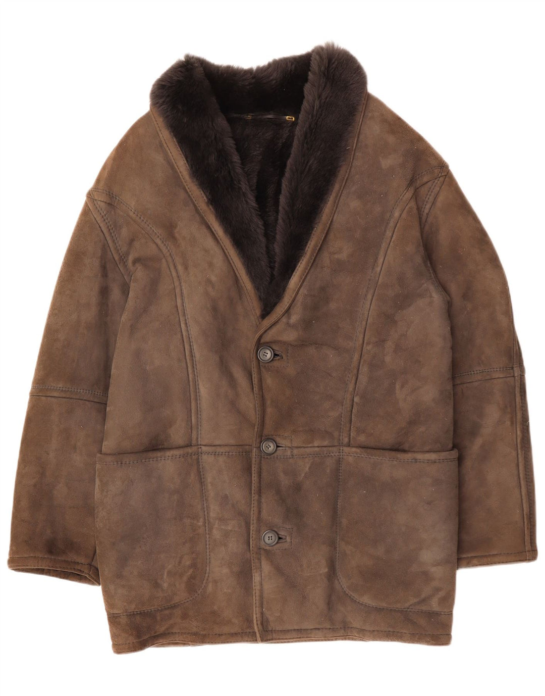 CONBIPEL Chaqueta de piel de oveja para hombre IT 48 Marrón medio