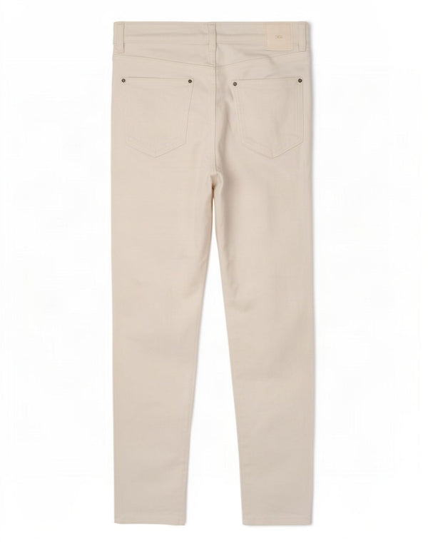 Zara Vaqueros Pitillo Mujer EU 36 XS W26 L28 Algodón Blanco
