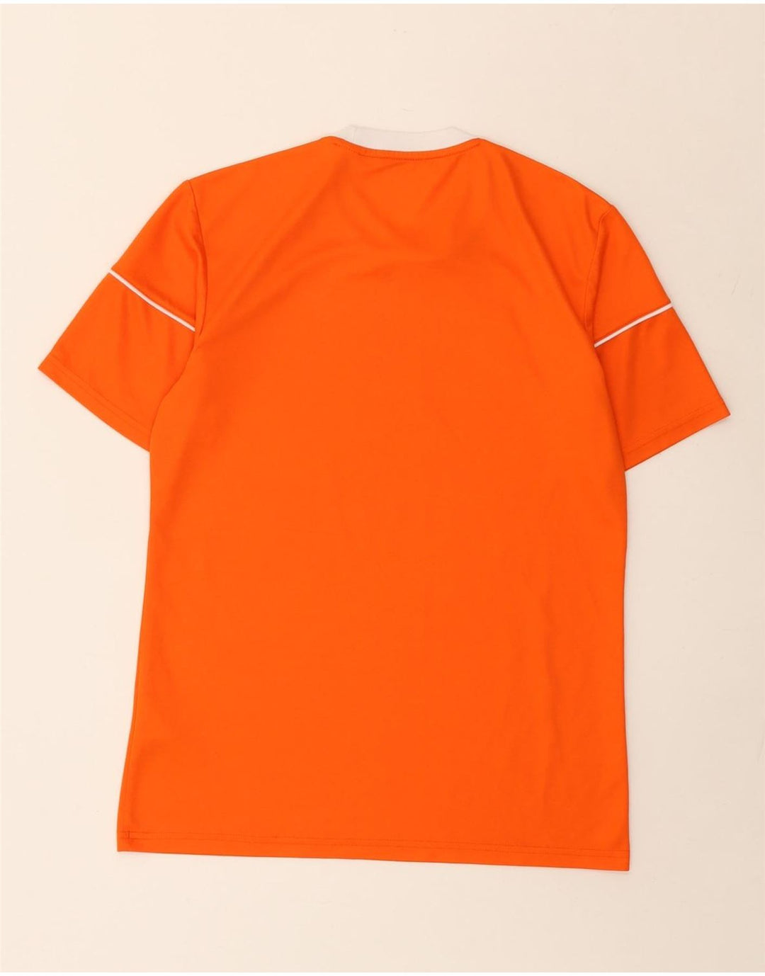 Adidas Mens Climalite Camiseta Top Pequeño Naranja Poliéster