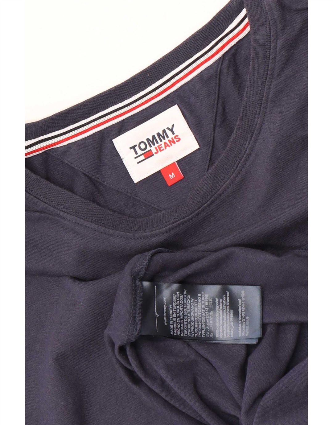 Camiseta Tommy Hilfiger Hombre Top Medium Azul Marino Algodón