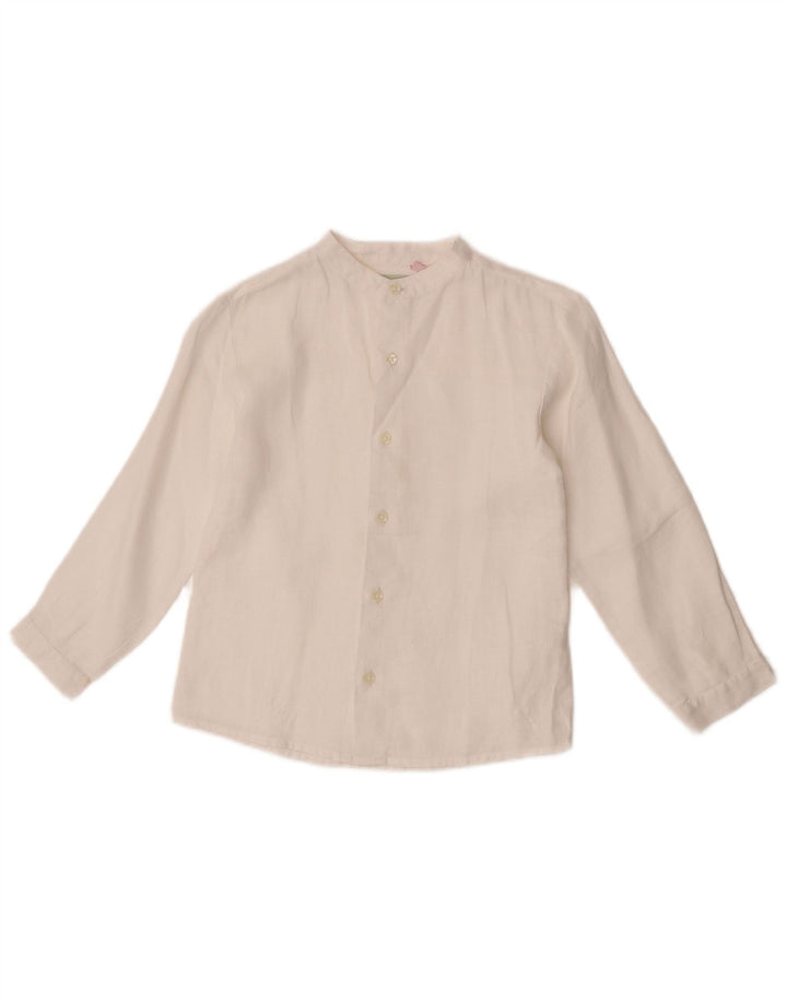 Monsoon Camisa Niño 7-8 Años Blanco Lino
