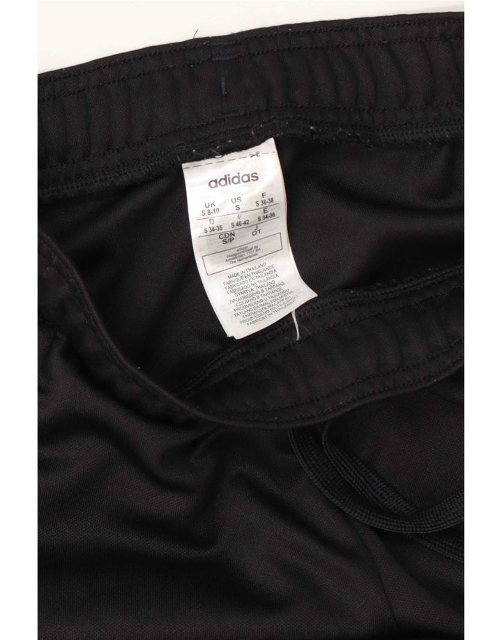 Adidas Mujer Climalite Chándal Pantalones UK 8/10 Pequeño Negro Poliéster
