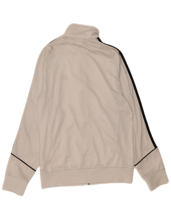 Adidas - Chaqueta de chándal para hombre, talla 36/38, poliéster blanco pequeño