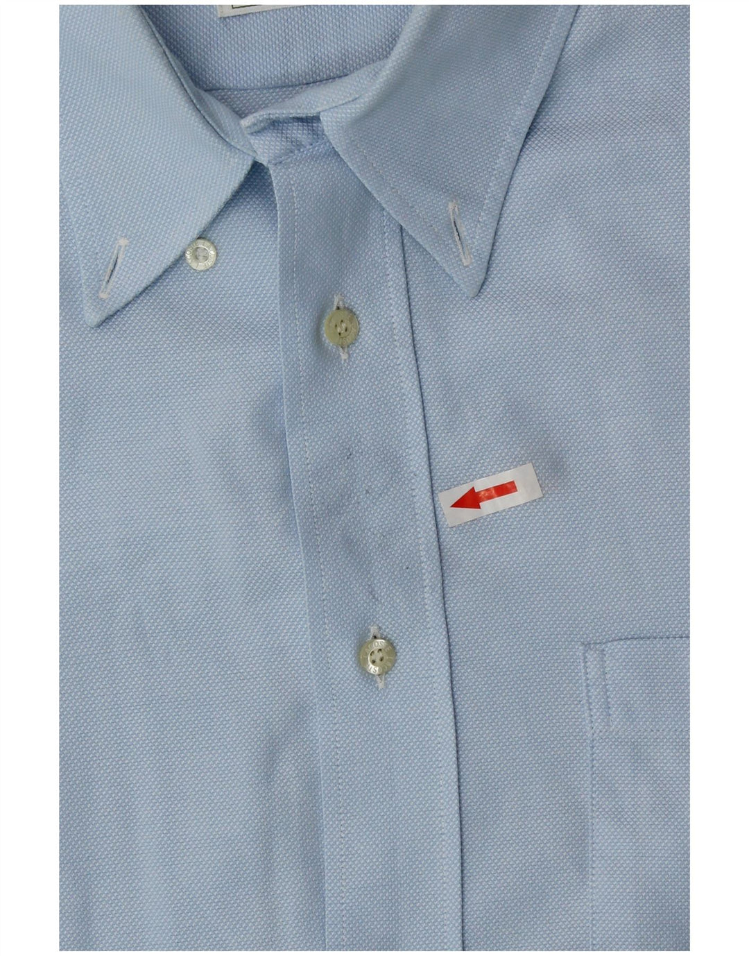 Camisa Lacoste Hombre Manga Corta Talla 41 Algodón Azul Grande