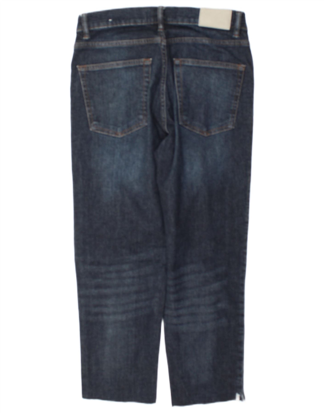 Zara Mujer Vaqueros Cropped W32 L24 Azul Marino