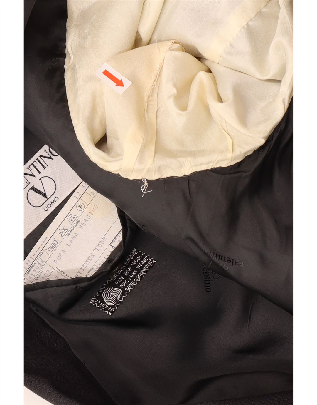 VALENTINO Traje de 2 piezas con doble botonadura para hombre IT 50 Large W34 L30 Gris