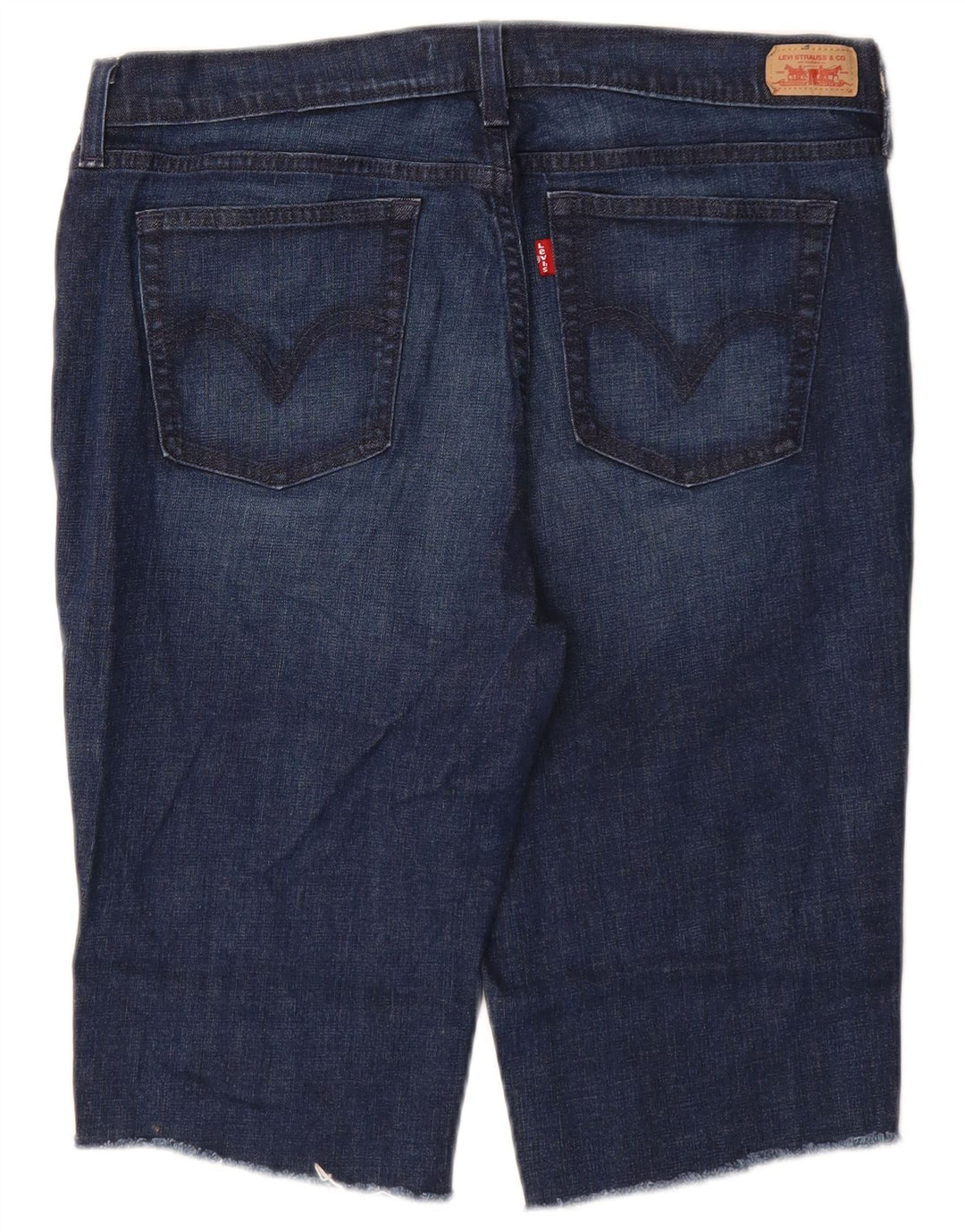 LEVI'S Pantalones cortos de mezclilla 515 para mujer US 14 XL W34 Azul marino Algodón