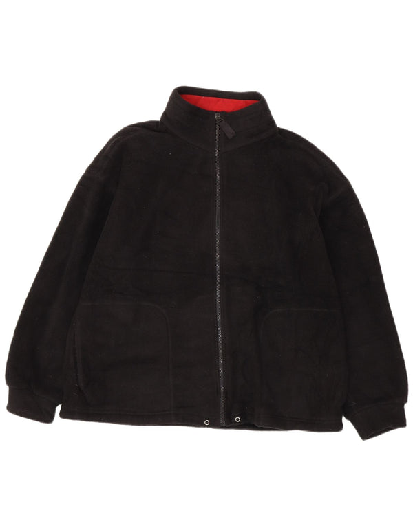 Marks & Spencer Chaqueta polar extragrande para mujer UK 46 Grande Poliéster negro