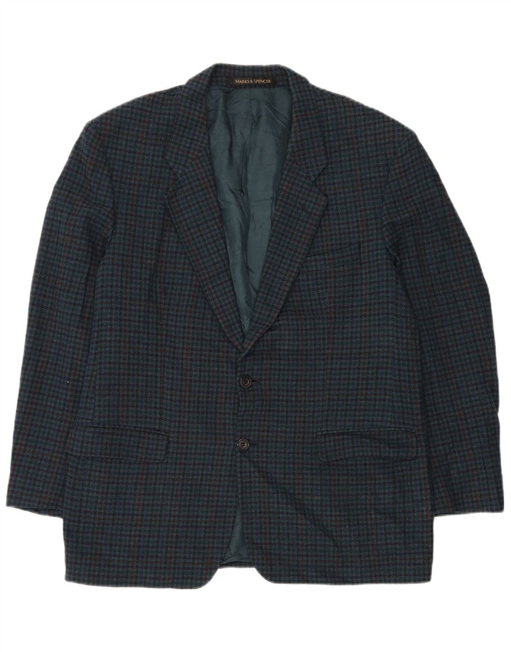 Marks & Spencer Chaqueta St. Michael Blazer para hombre UK 44 XL Pata de gallo verde