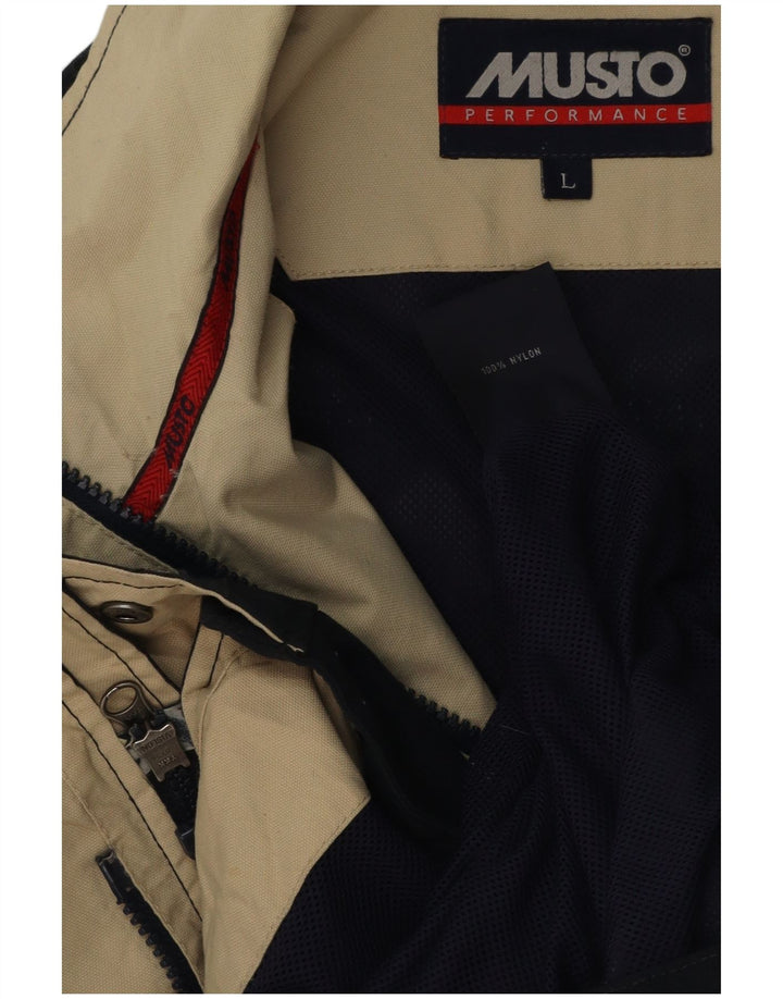 Musto Chaqueta impermeable para hombre UK 40 Large Nylon azul marino