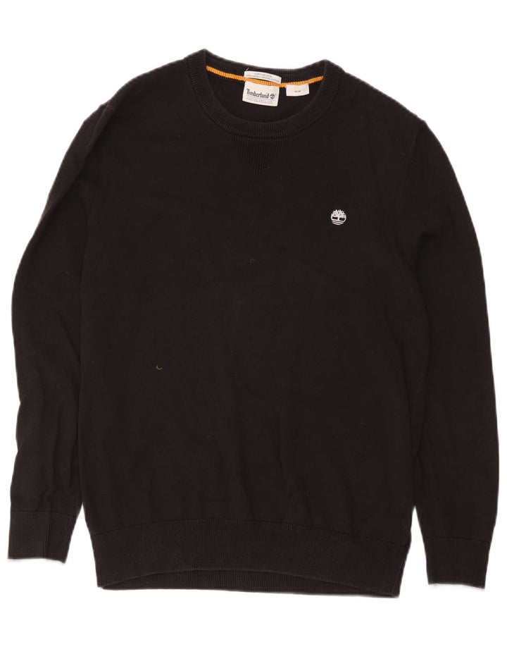 Timberland Jersey De Cuello Redondo Para Hombre Suéter De Algodón Negro Mediano
