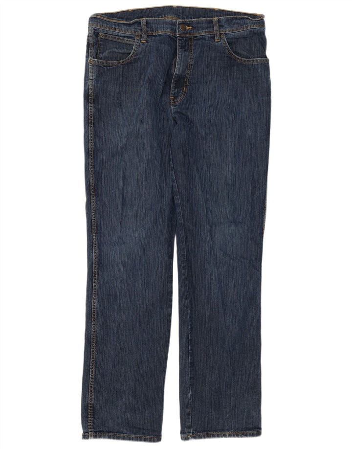 Wrangler Vaqueros Rectos De Corte Regular Para Hombre W38 L32 Algodón Azul