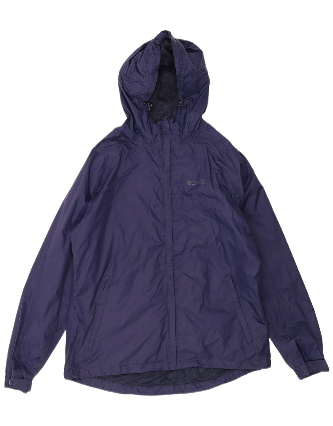 Chaqueta impermeable con capucha para mujer Mountain Warehouse UK 46 Large Nylon azul marino