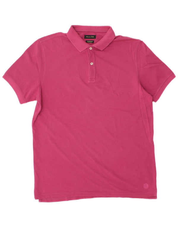 Polo Massimo Dutti Hombre Rosa Grande
