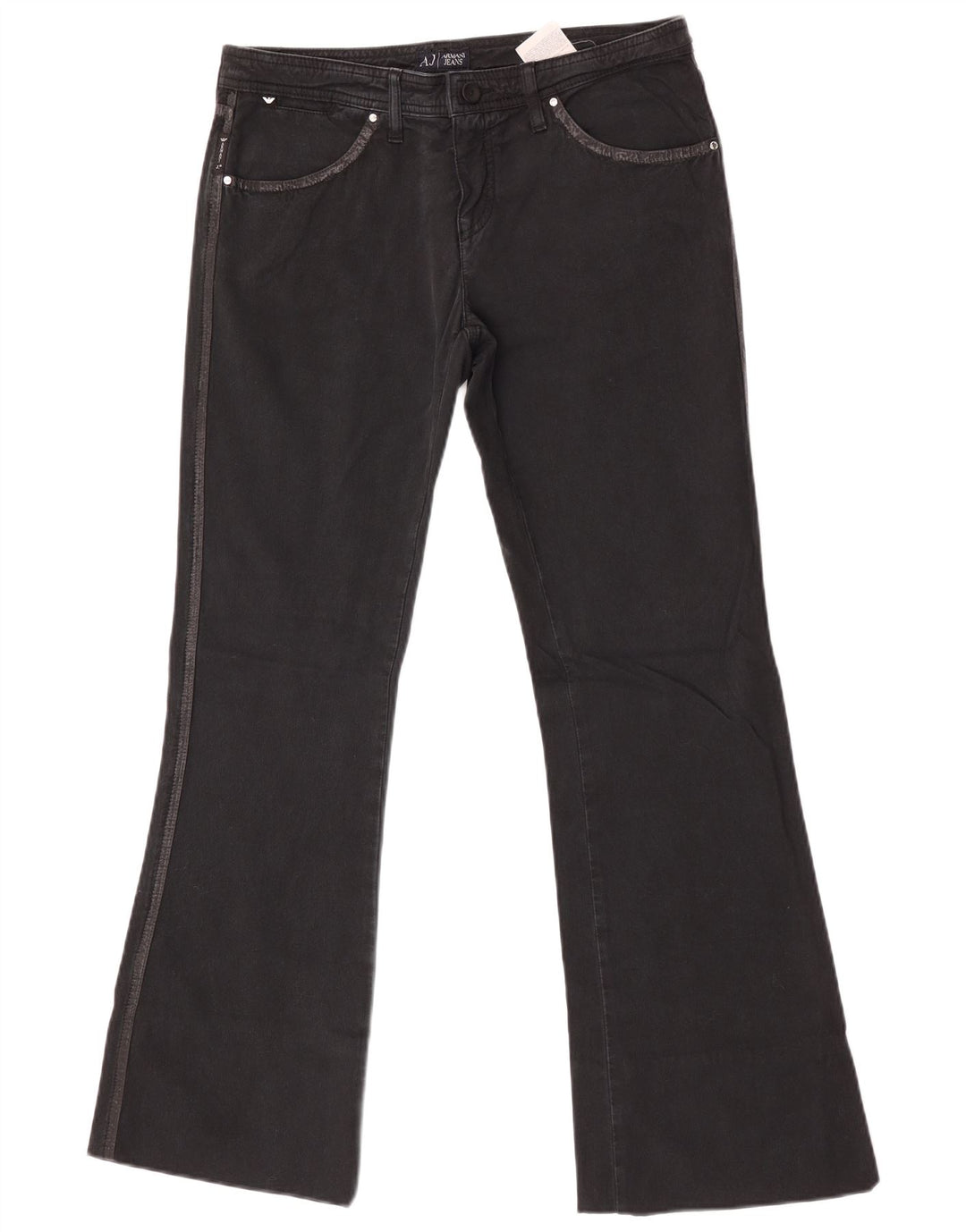 Vaqueros Armani Mujer Bootcut W30 L31 Algodón Negro