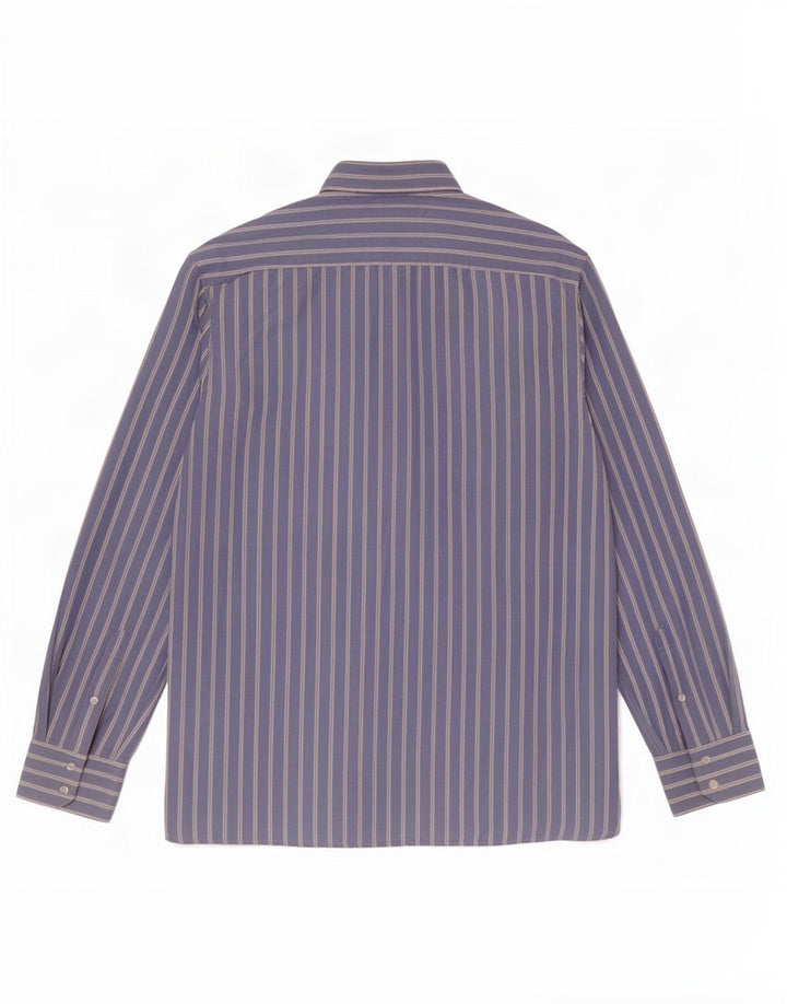 Camisa Tommy Hilfiger Hombre Grande Algodón A Rayas Azul