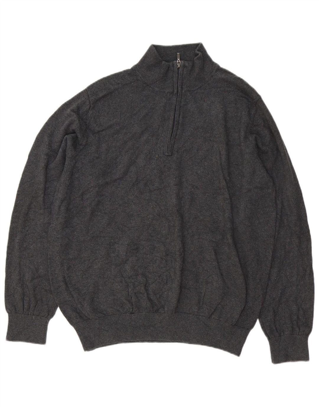 L.L.Bean Suéter tipo jersey con cuello y cremallera de ajuste regular para hombre Gris medio Clásico