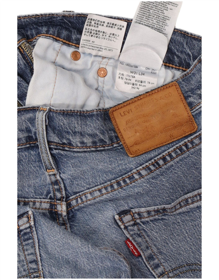 Vaqueros Levi's Mujer Rectos W31 L34 Algodón Azul