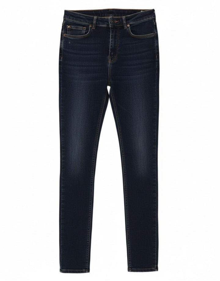 JACK WILLS Womens Skinny Jeans W26 L29 Navy Blue Polyester