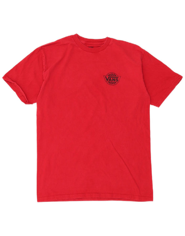 VANS Camiseta gráfica para hombre Top Medium Red Cotton